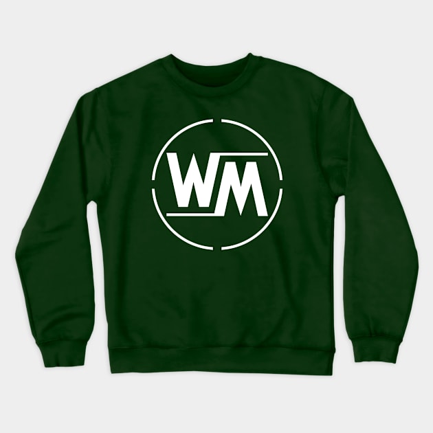 1976-88 WM Peugeot team logo white print Crewneck Sweatshirt by retropetrol